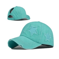 Star y2k denim hat - Y2k Empire