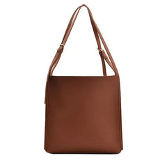 Structured vegan leather tote bag - Y2k Empire