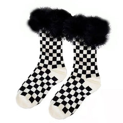 Stylish cotton/polyester free size socks - Y2k Empire