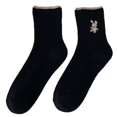 Stylish free size cotton/polyester socks - Y2k Empire