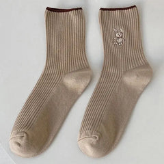 Stylish free size cotton/polyester socks - Y2k Empire