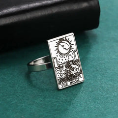 Tarot card stainless steel rings - Y2k Empire