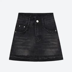 Tassel denim shorts - Y2k Empire