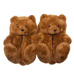 Teddy bear slippers for cozy comfort - Y2k Empire