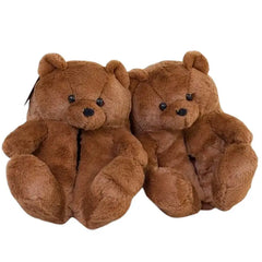 Teddy bear slippers for cozy comfort - Y2k Empire