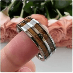 Urban wood men’s streetwear rings - Y2k Empire