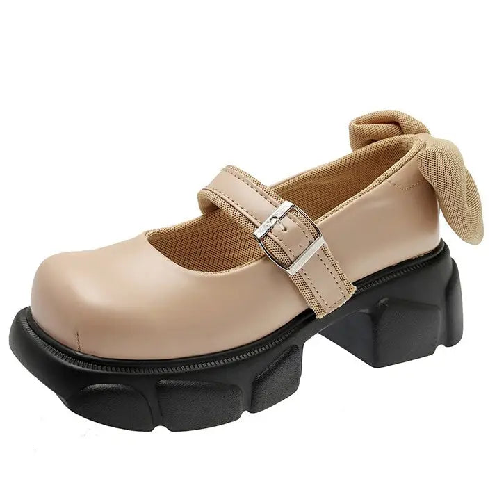 Vegan leather chunky platform mary janes - Y2k Empire