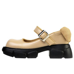 Vegan leather chunky platform mary janes - Y2k Empire