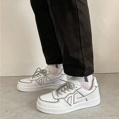 Vegan leather e-girl aesthetic sneakers - Y2k Empire