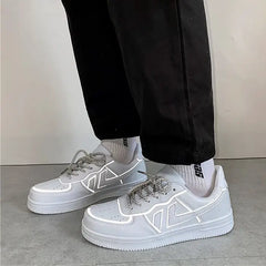 Vegan leather e-girl aesthetic sneakers - Y2k Empire