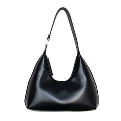 Vegan leather hobo bag with shoulder strap and zip closure - Y2k Empire