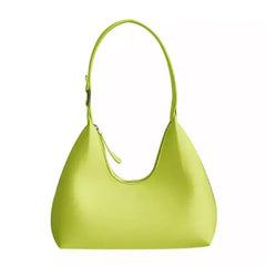 Vegan leather hobo bag with shoulder strap and zip closure - Y2k Empire