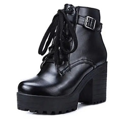 Vegan leather platform sandals - Y2k Empire