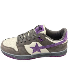 Vegan leather shooting star sneakers - Y2k Empire