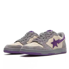 Vegan leather shooting star sneakers - Y2k Empire