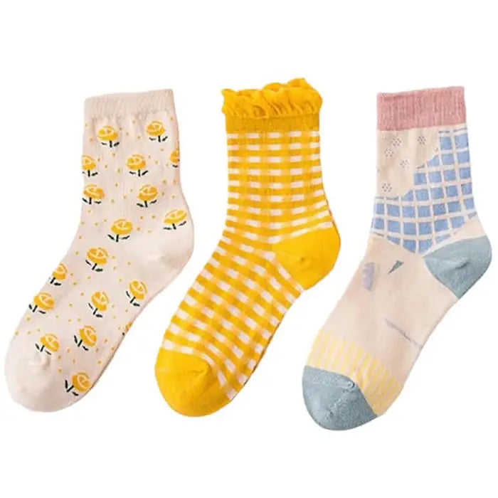 Versatile free size cotton/polyester socks - Y2k Empire