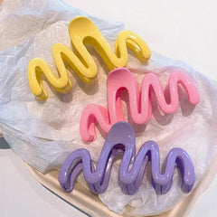 Vibrant colorful wave hair claw - Y2k Empire