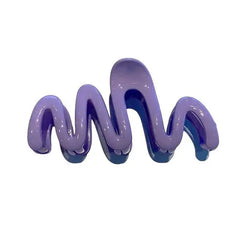 Vibrant colorful wave hair claw - Y2k Empire