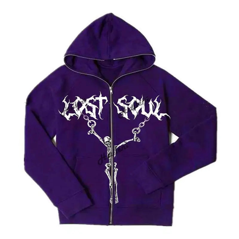 Vibrant y2k lost soul hoodie - Y2k Empire