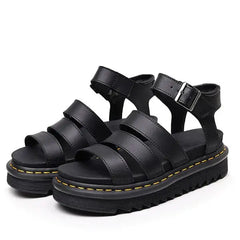 Vintage leather sandals for 2000s retro style - Y2k Empire