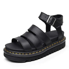 Vintage leather sandals for 2000s retro style - Y2k Empire