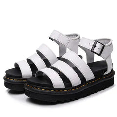 Vintage leather sandals for 2000s retro style - Y2k Empire