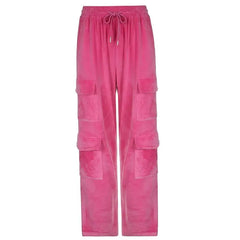 Vintage pink velvet tracksuit - Y2k Empire