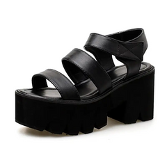 Vintage platform sandals - bold style statement - Y2k Empire