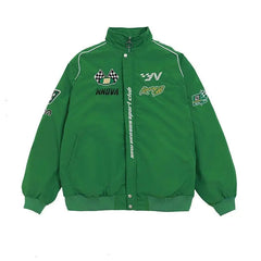 Vintage racing jacket for y2k enthusiasts - Y2k Empire