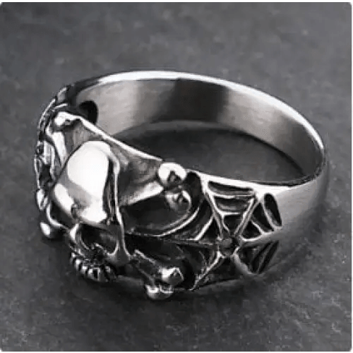 Vintage skull ring for men - Y2k Empire