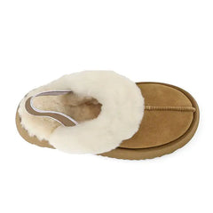 Warm sheepskin platform slippers - Y2k Empire