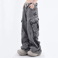 Wide leg cargo jeans - Y2k Empire