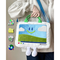 Windows xp aesthetic plush handbag - Y2k Empire