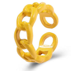 Y2k aesthetic chain ring - Y2k Empire