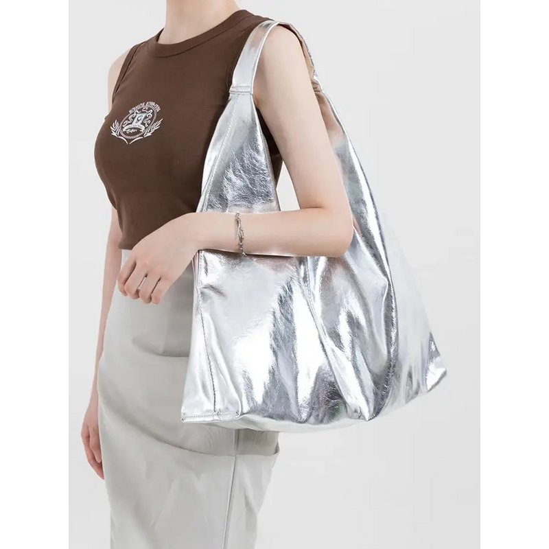 Y2k aesthetic patent leather bag - Y2k Empire