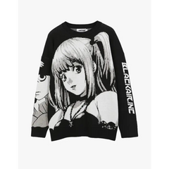 Y2k anime print sweater - Y2k Empire