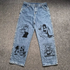 Y2k baggy streetwear jeans - Y2k Empire