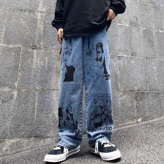 Y2k baggy streetwear jeans - Y2k Empire