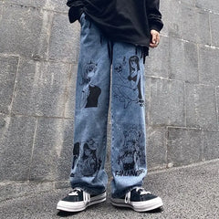 Y2k baggy streetwear jeans - Y2k Empire