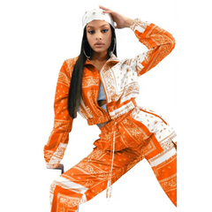 Y2k bandana motif tracksuit - Y2k Empire