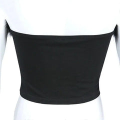 Y2k black crop top for vintage style fans - Y2k Empire