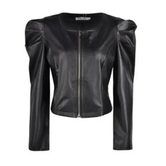 Y2k black leather jacket - Y2k Empire