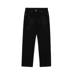 Y2k black low rise jeans - Y2k Empire