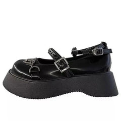 Y2k black mary jane sandals - Y2k Empire