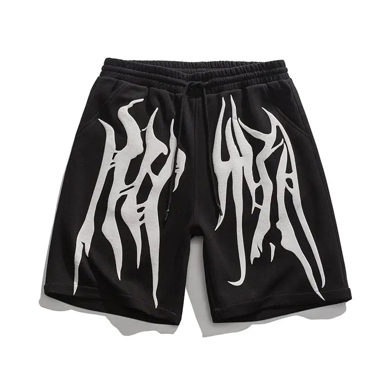 Y2k black retro style shorts - Y2k Empire