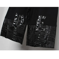 Y2k black streetwear shorts - Y2k Empire