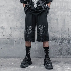 Y2k black streetwear shorts - Y2k Empire