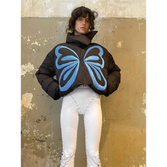 Y2k butterfly puffer jacket - Y2k Empire