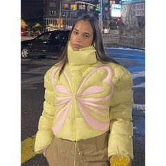 Y2k butterfly puffer jacket - Y2k Empire