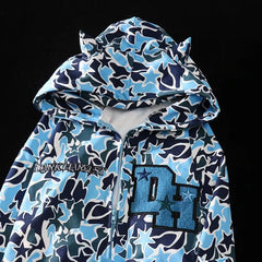 Y2k camo zip hoodie - Y2k Empire